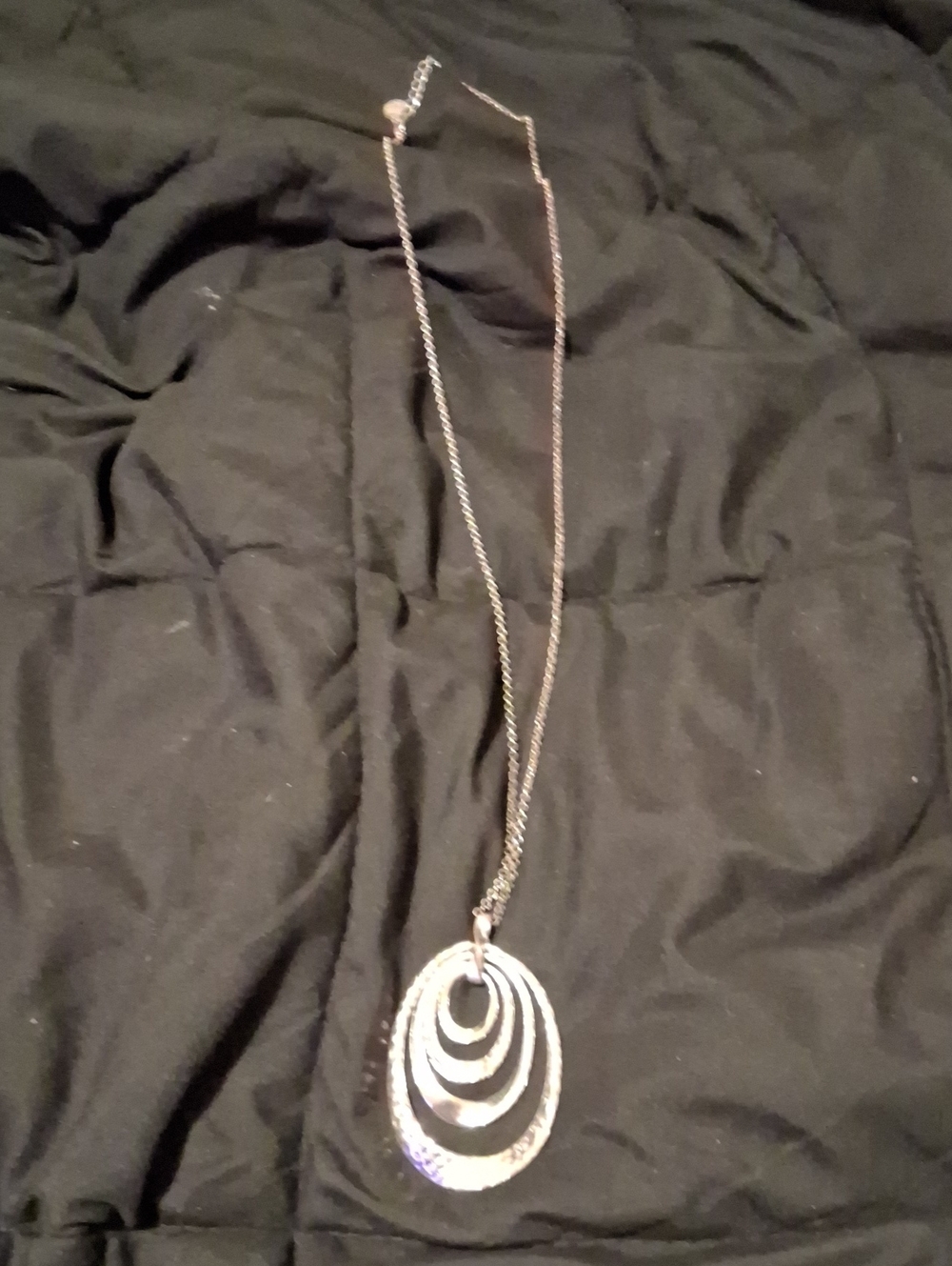 Silver Multi-Loop Pendant Necklace - Women Jewelry